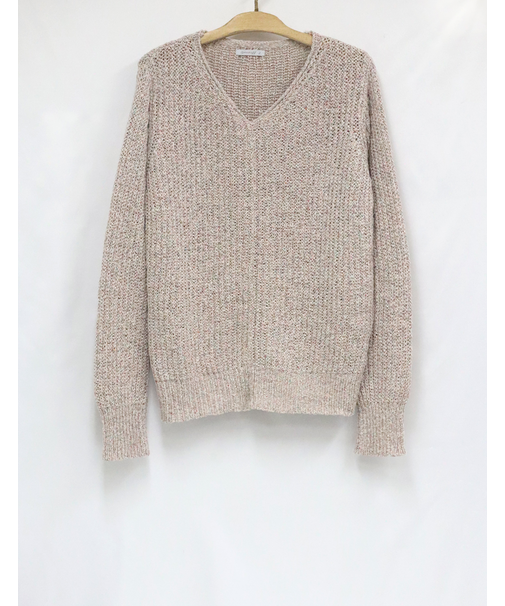 長袖ニットプルオーバー