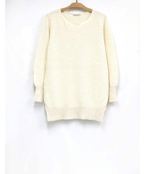 長袖ニットチュニック