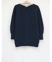 長袖ニットチュニック