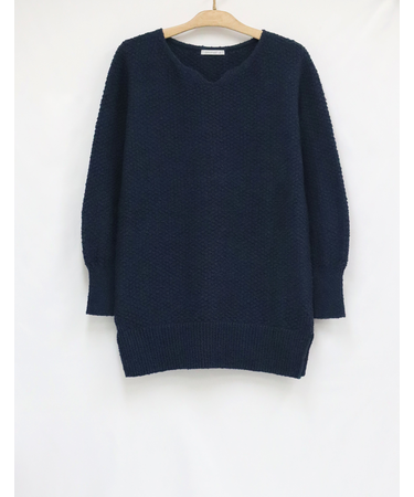 長袖ニットチュニック