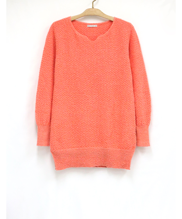 長袖ニットチュニック