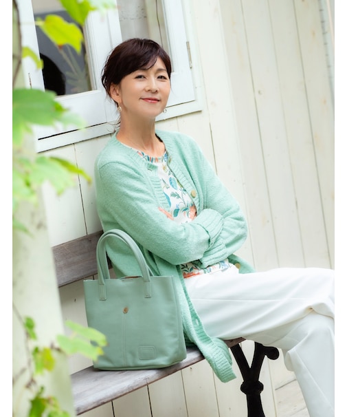 長袖ニットカーディガン