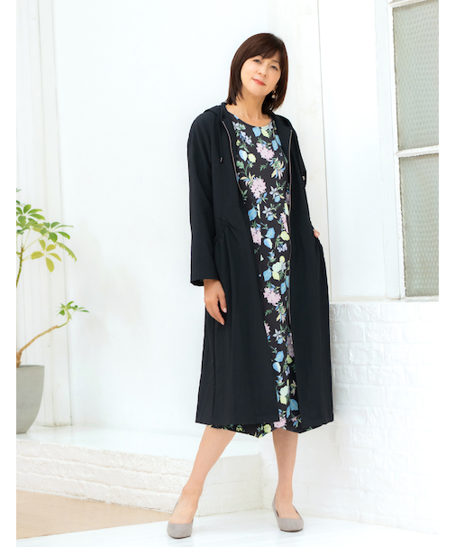 ライナー付フーデッドコート