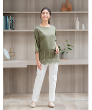 美・シルエットパンツ