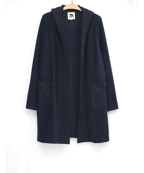 長袖フード付ロングカーディガン｜スポーティフの通販｜&mall（アンド