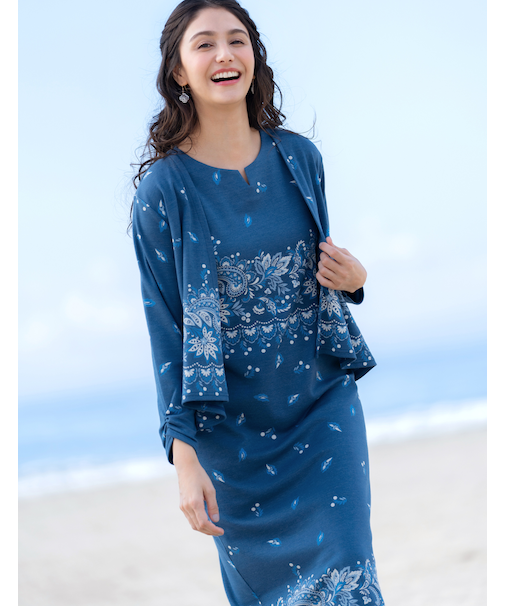 7分袖カーディガン