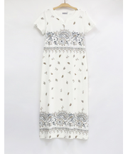 半袖ロングワンピース