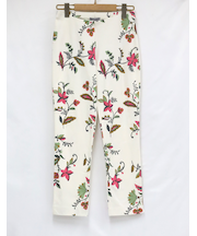 スリット入9分丈パンツ