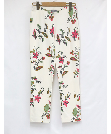 スリット入9分丈パンツ