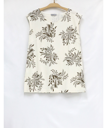 スリット入フレンチスリーブチュニック