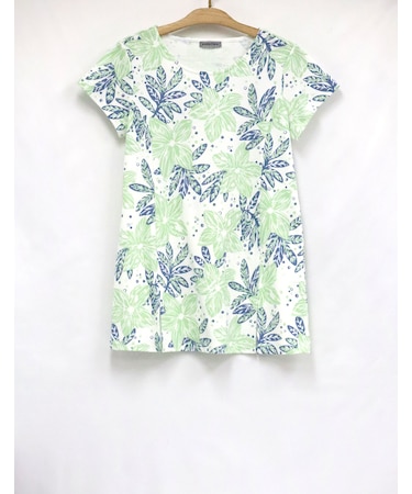 スリット入半袖チュニック