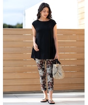 スリット入9分丈パンツ