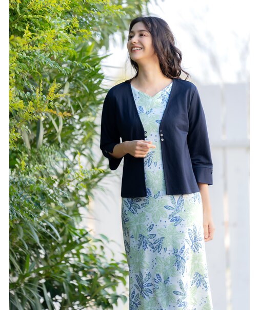 7分袖カーディガン