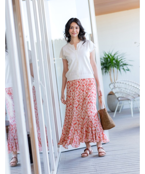 フレンチスリーブニットプルオーバー