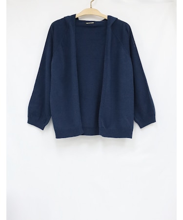 長袖ニットパーカー