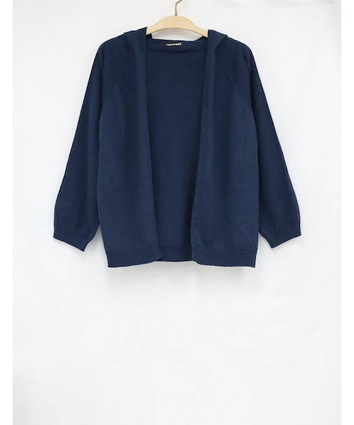 長袖ニットパーカー