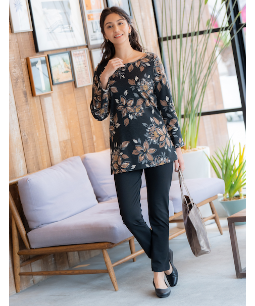 8分袖チュニック