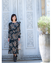 8分袖ワンピース