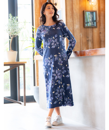 8分袖ワンピース