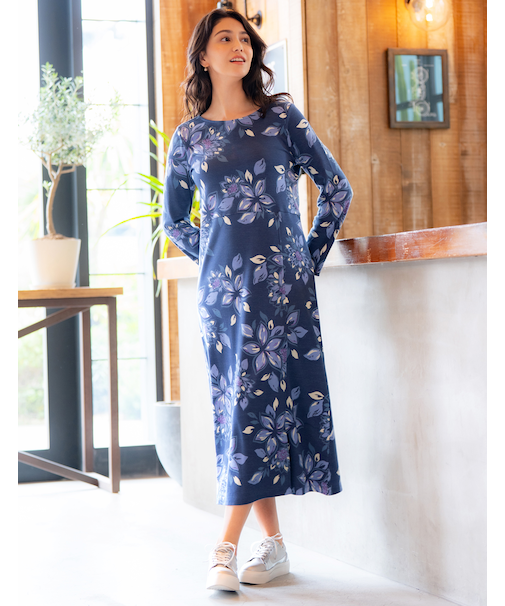 8分袖ワンピース