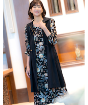 8分袖ワンピース