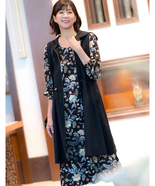 8分袖ワンピース