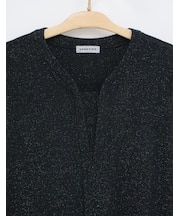 ラメ混長袖チュニック