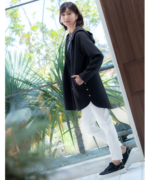 美品 マカフィーフード付きコーディガン♡ フード付コーディガン｜スポーティフの通販｜&mall（アンドモール