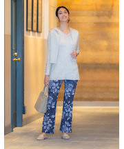 長袖ニットチュニック