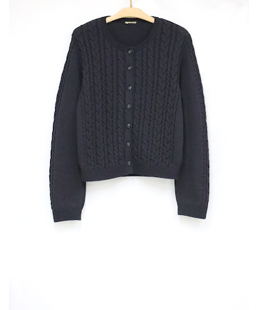 長袖ニットカーディガン