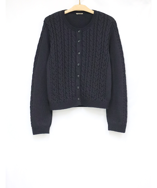 長袖ニットカーディガン