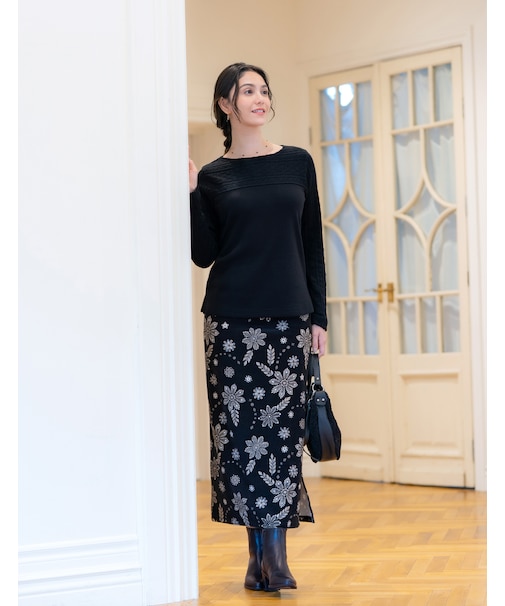 スリット入ロングスカート