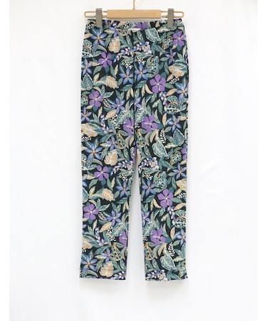 スリット入9分丈パンツ