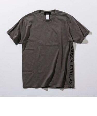 1PIU1UGUALE3 RELAX(ウノピゥウノウグァーレトレ)  サイドロゴプリントTシャツ