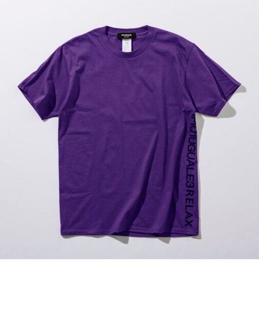 1PIU1UGUALE3 RELAX(ウノピゥウノウグァーレトレ)  サイドロゴプリントTシャツ