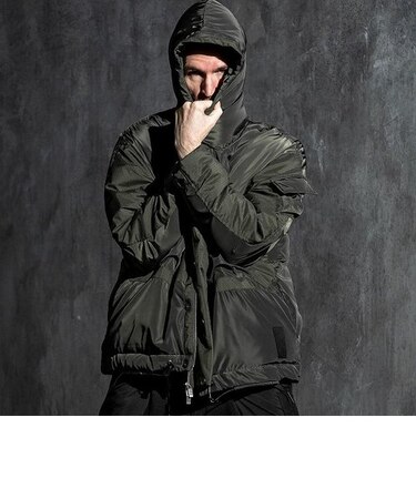 C DIEM(カルペディエム)ダウンジャケット(カーキ/ブラック)