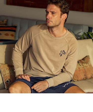 1PIU1UGUALE3 RELAX(ウノピゥウノウグァーレトレ)サンドウォッシュスウェットプルオーバー(ネイビー/ベージュ/ホワイト/グレー/コーラル)