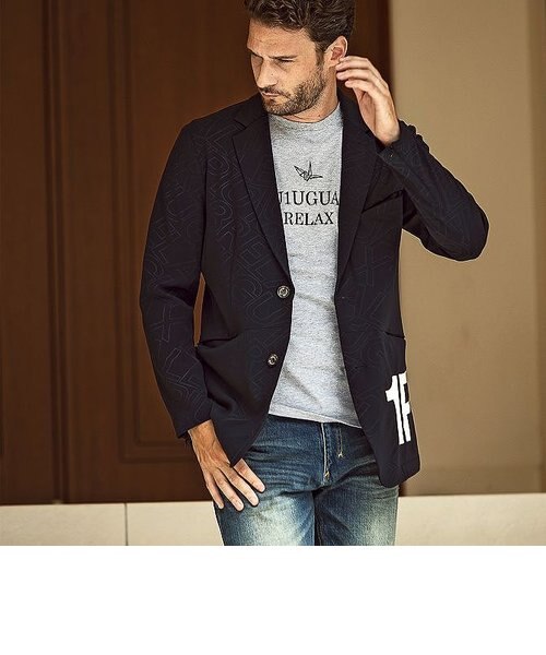 1PIU1UGUALE3 RELAX(ウノピゥウノウグァーレトレ)4WAYダブルクロス総柄