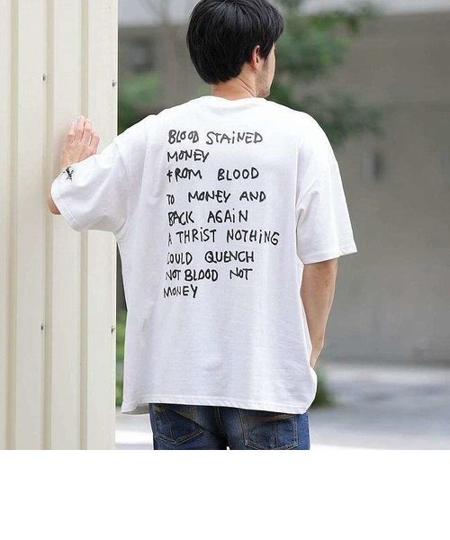 ホワイト 半袖Tシャツ 'love again' LOVE T-shirt White【stock