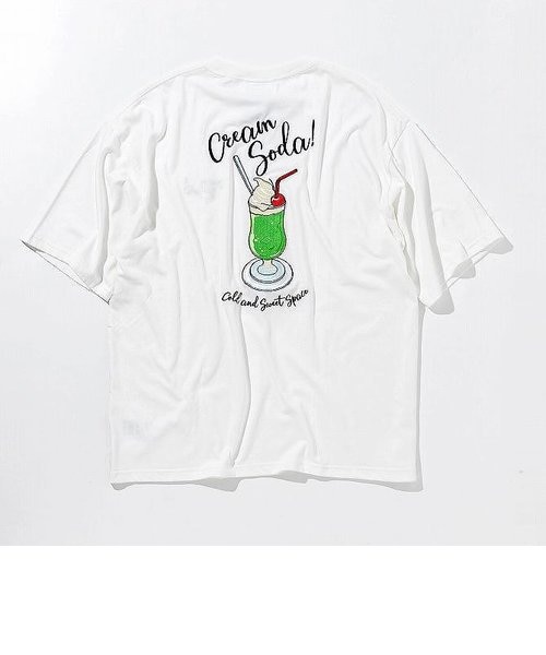 KGFR(カガフリ)クリームソーダ刺繍カットソー/Tシャツ/TEE/｜シフォン 