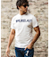 1PIU1UGUALE3 RELAX(ウノピゥウノウグァーレトレ リラックス)ペイズリーロゴ半袖Tシャツ