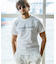 1PIU1UGUALE3 RELAX(ウノピゥウノウグァーレトレ リラックス)ランダムラインストーンロゴ半袖Tシャツ