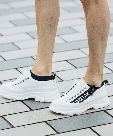 1PIU1UGUALE3 RELAX(ウノピゥウノウグァーレトレ リラックス)ロゴジップダッドスニーカー