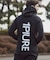 1PIU1UGUALE3 RELAX(ウノピゥウノウグァーレトレ リラックス)バックロゴテックパーカー