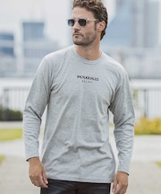 1PIU1UGUALE3 RELAX(ウノピゥウノウグァーレトレ リラックス)フロントロゴプリント長袖Tシャツ