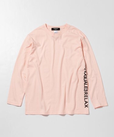 1PIU1UGUALE3 RELAX(ウノピゥウノウグァーレトレ リラックス)サイドロゴプリント長袖Tシャツ