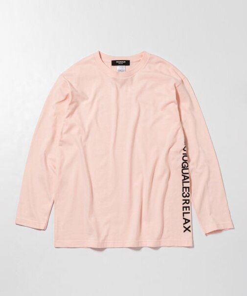 1PIU1UGUALE3 RELAX(ウノピゥウノウグァーレトレ リラックス)サイドロゴプリント長袖Tシャツ