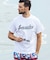 1PIU1UGUALE3 RELAX(ウノピゥウノウグァーレトレ リラックス)フローイングロゴ半袖Tシャツ