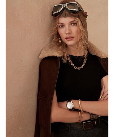 スラブコットン・モダール クルーネックtシャツ