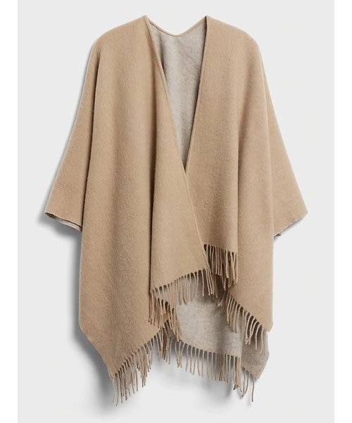 リバーシブル ウールブレンド ポンチョ|バナナ・リパブリックの通販 リバーシブル ウールブレンド ポンチョ|バナナ・リパブリックの通販